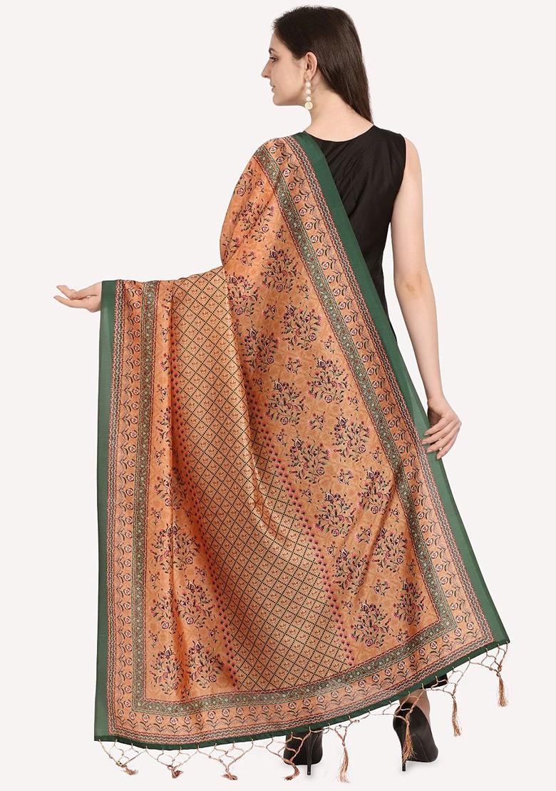 Ethnic Motifs Digital Printed Assam Silk Dupatta