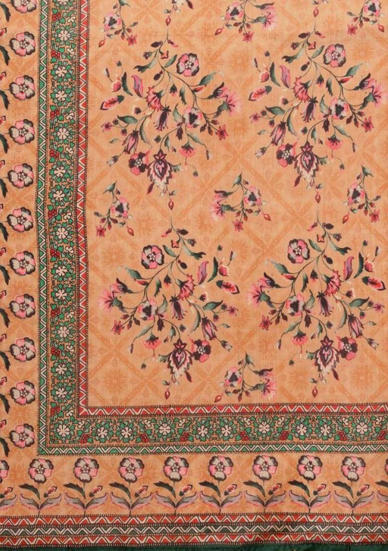 Ethnic Motifs Digital Printed Assam Silk Dupatta - Indya