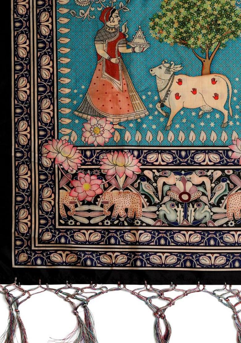 Ethnic Motifs Printed Silk Dupatta