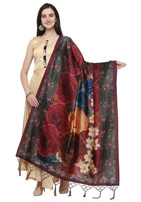 Ethnic Motifs Printed Tasselled Dupatta
