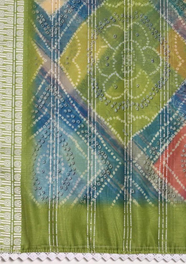 Ethnic Motifs Printed Cotton Chanderi Dupatta