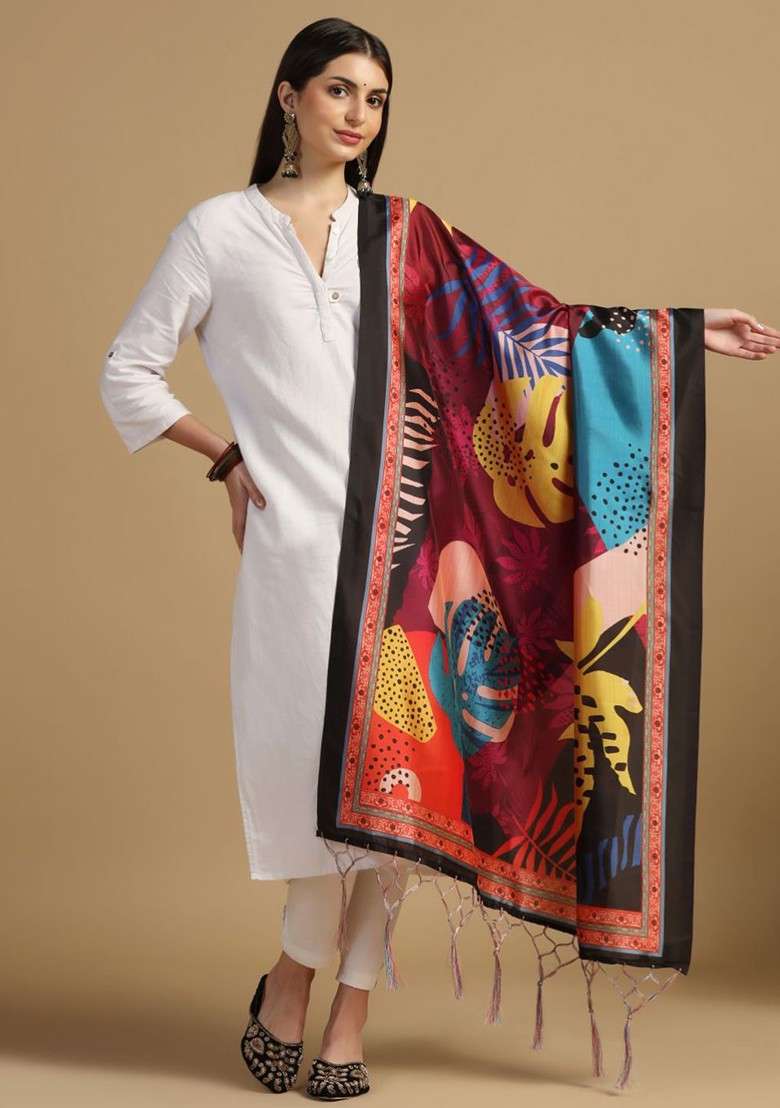 Ethnic Motifs Printed Dupatta - Indya