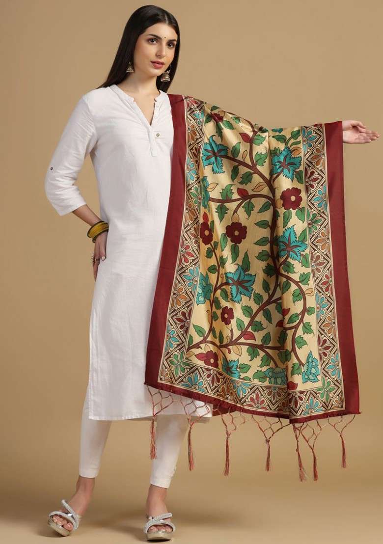 Ethnic Motifs Printed Dupatta - Indya