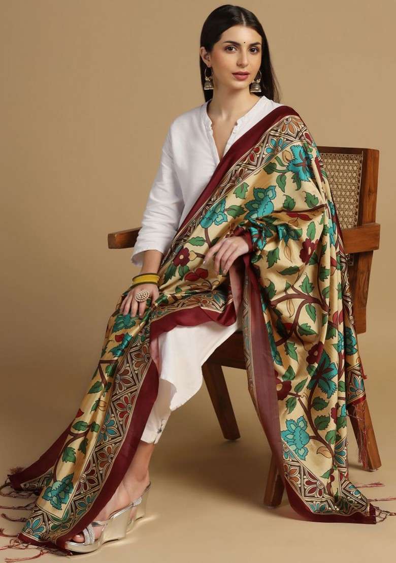 Ethnic Motifs Printed Dupatta - Indya