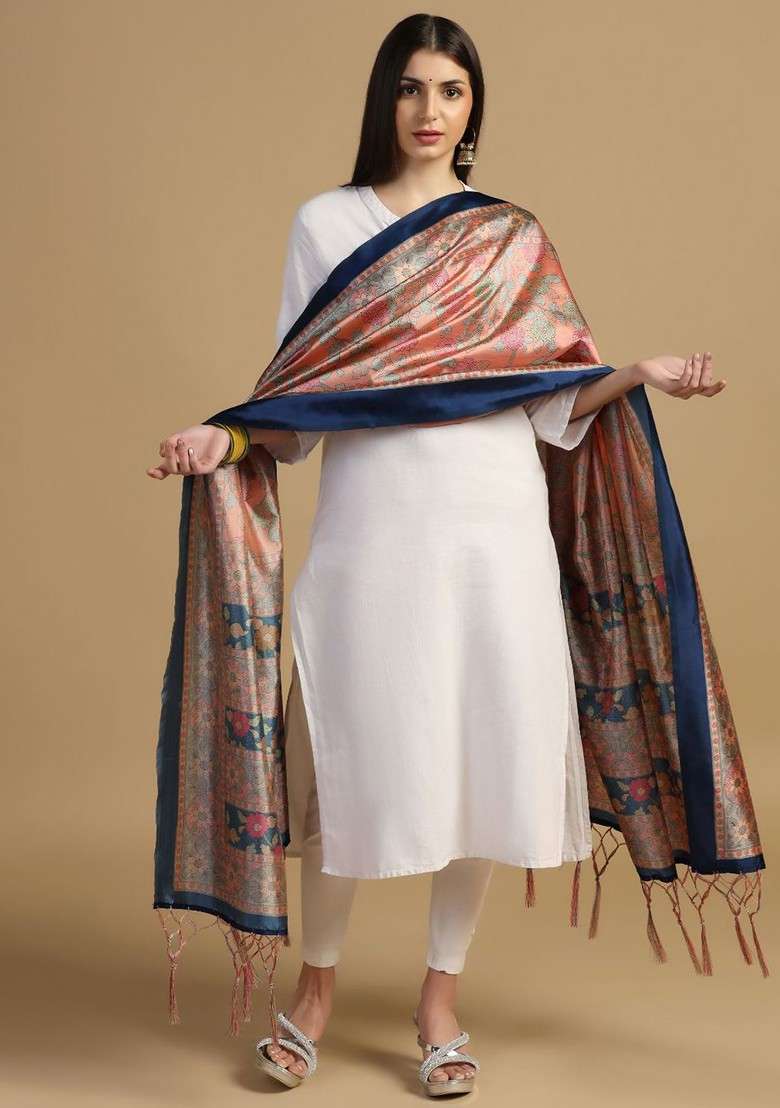 Ethnic Motifs Printed Dupatta - Indya