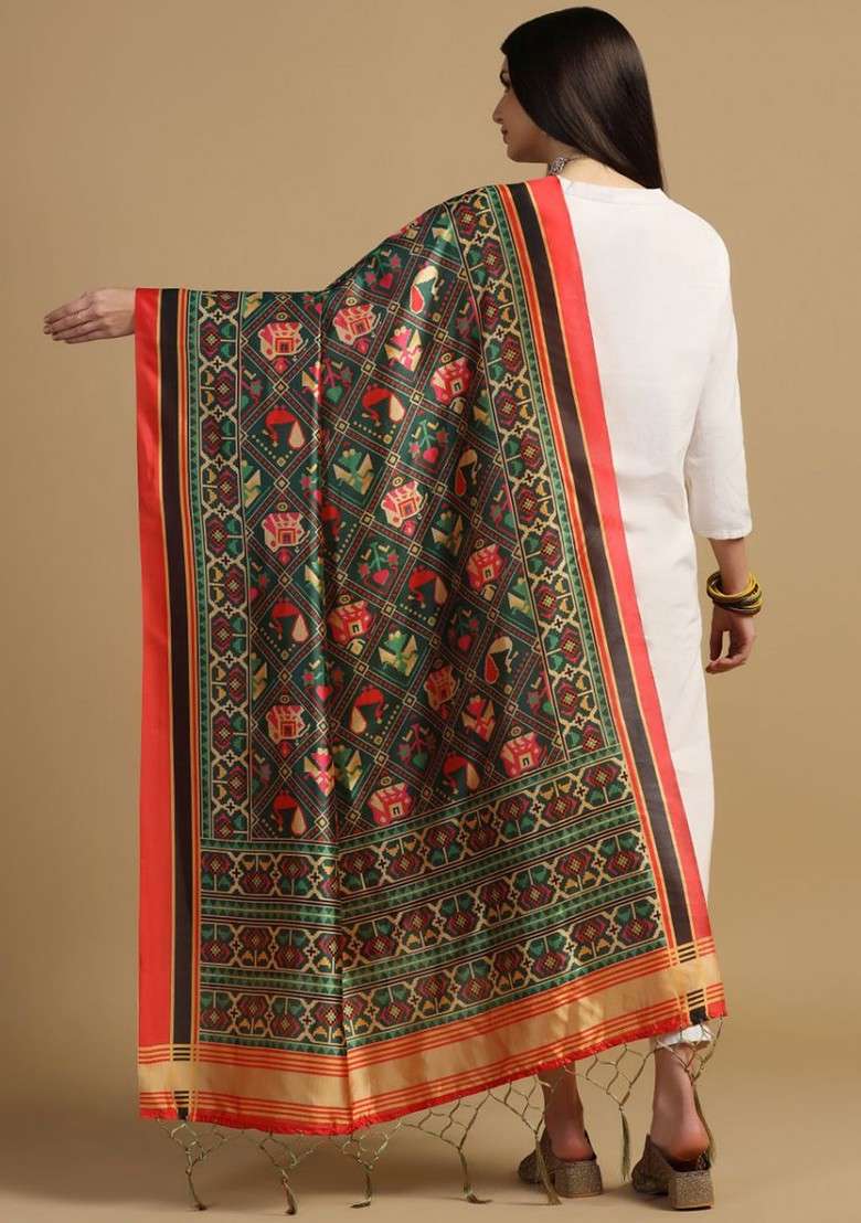Ethnic Motifs Printed Dupatta - Indya