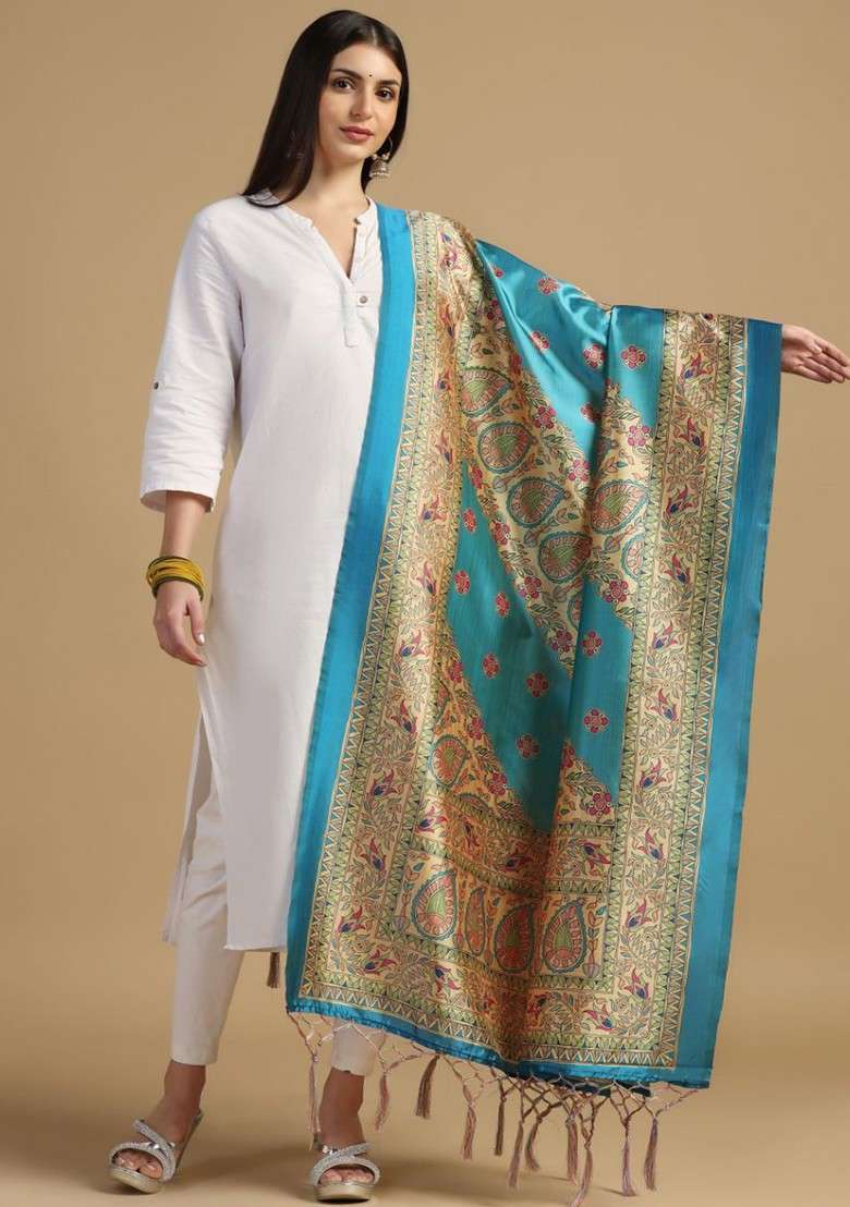 Ethnic Motifs Printed Dupatta - Indya