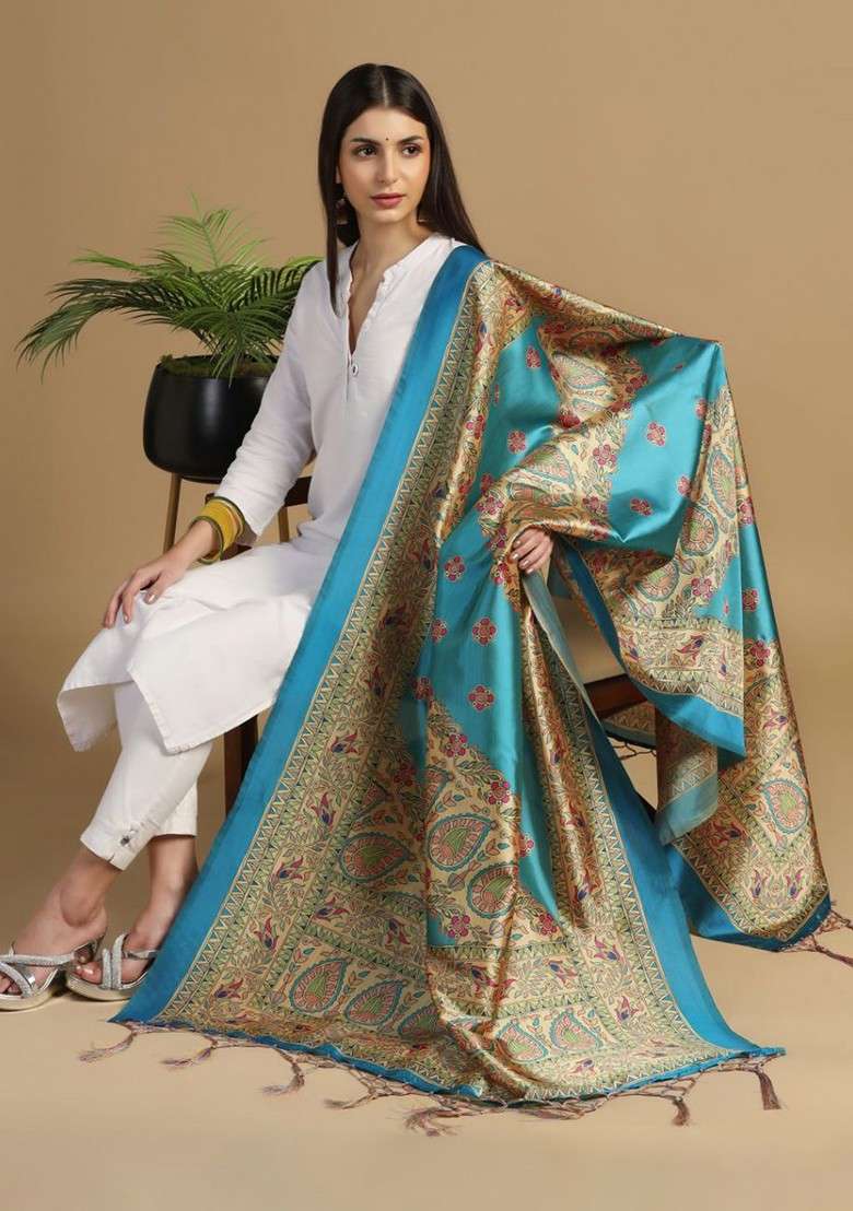 Ethnic Motifs Printed Dupatta - Indya