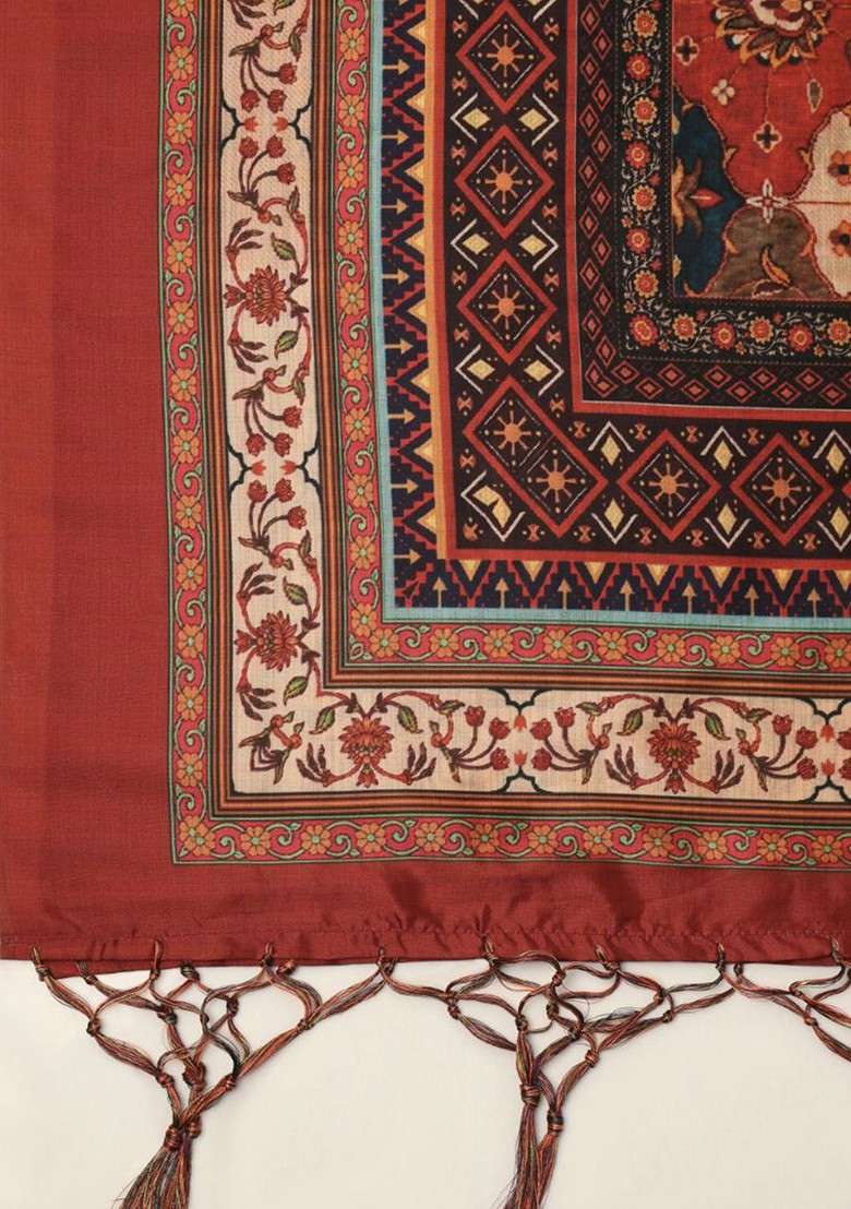 Ethnic Motifs Printed Dupatta - Indya