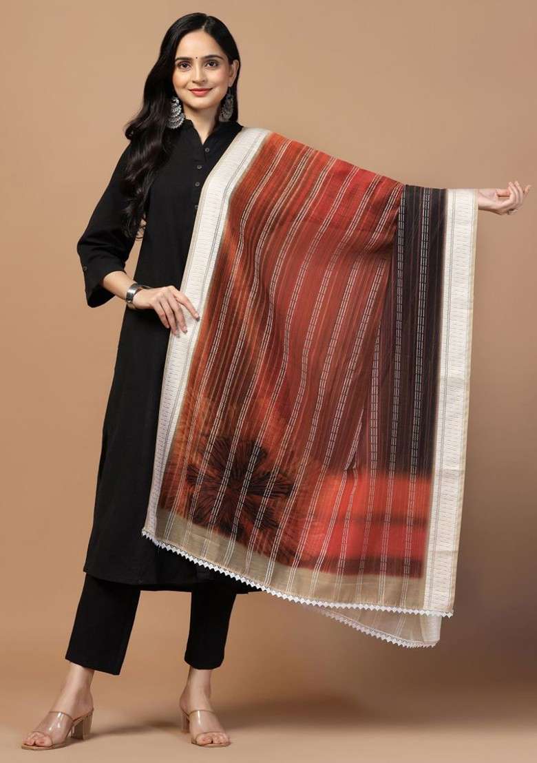Ethnic Motifs Printed Dupatta - Indya