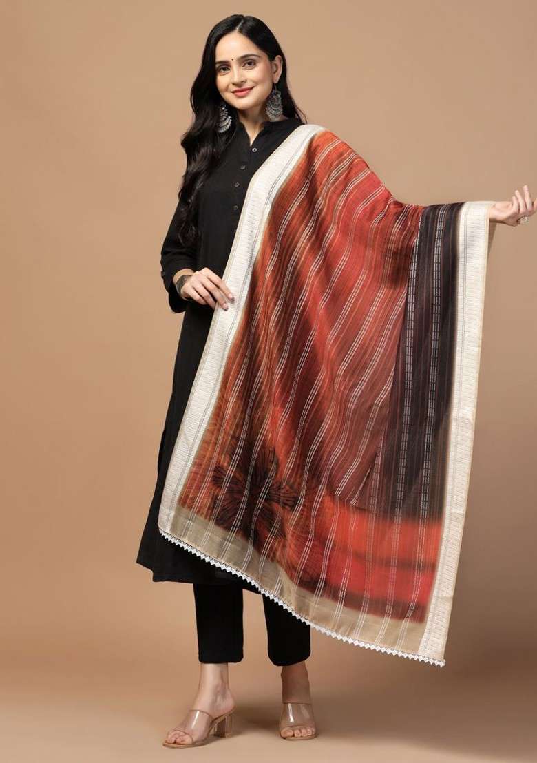 Ethnic Motifs Printed Dupatta - Indya