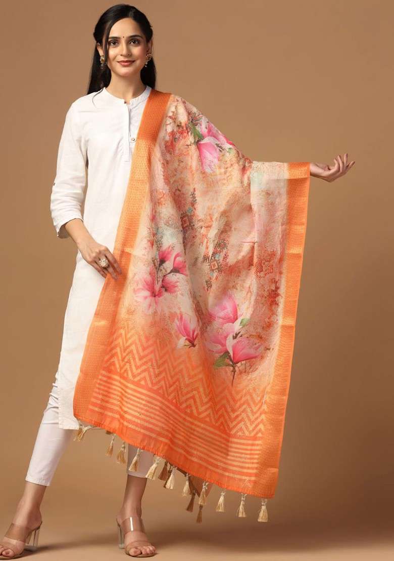 Ethnic Motifs Printed Dupatta - Indya