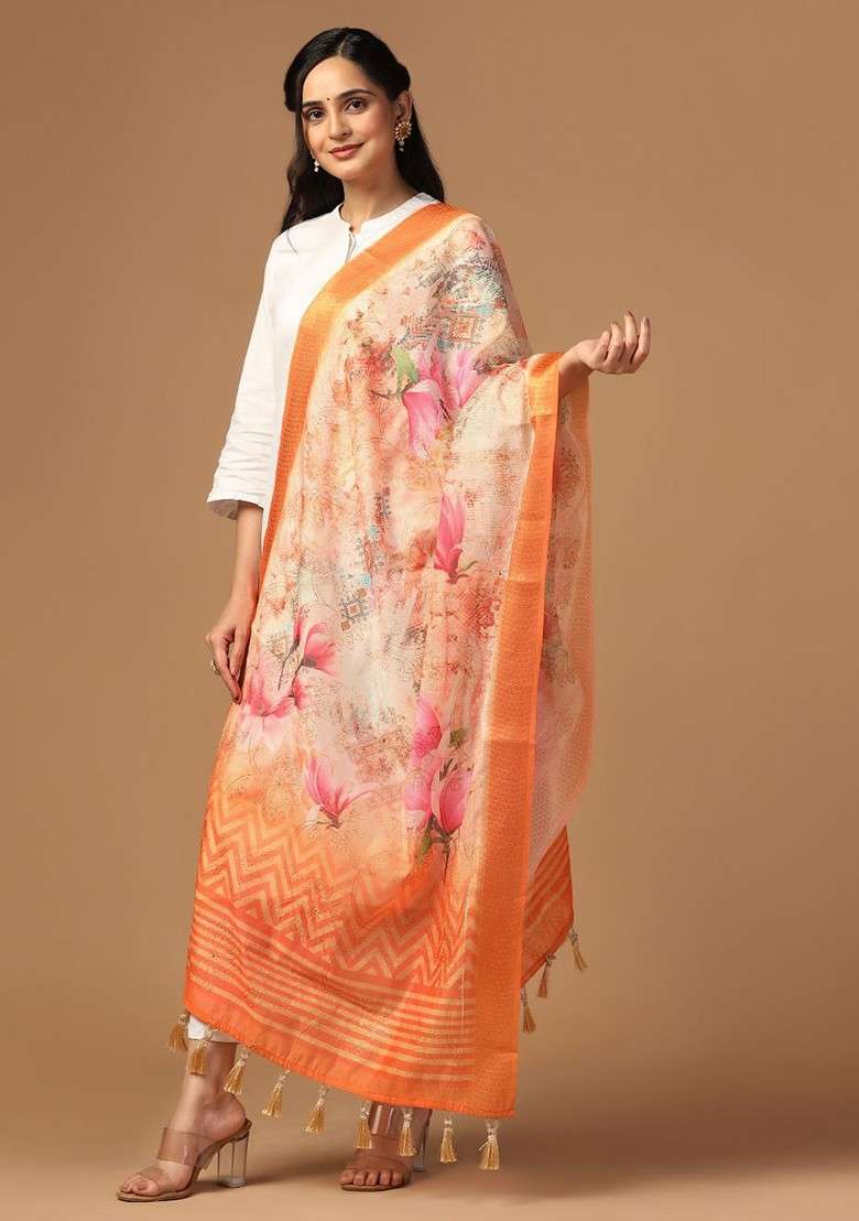 Ethnic Motifs Printed Dupatta - Indya
