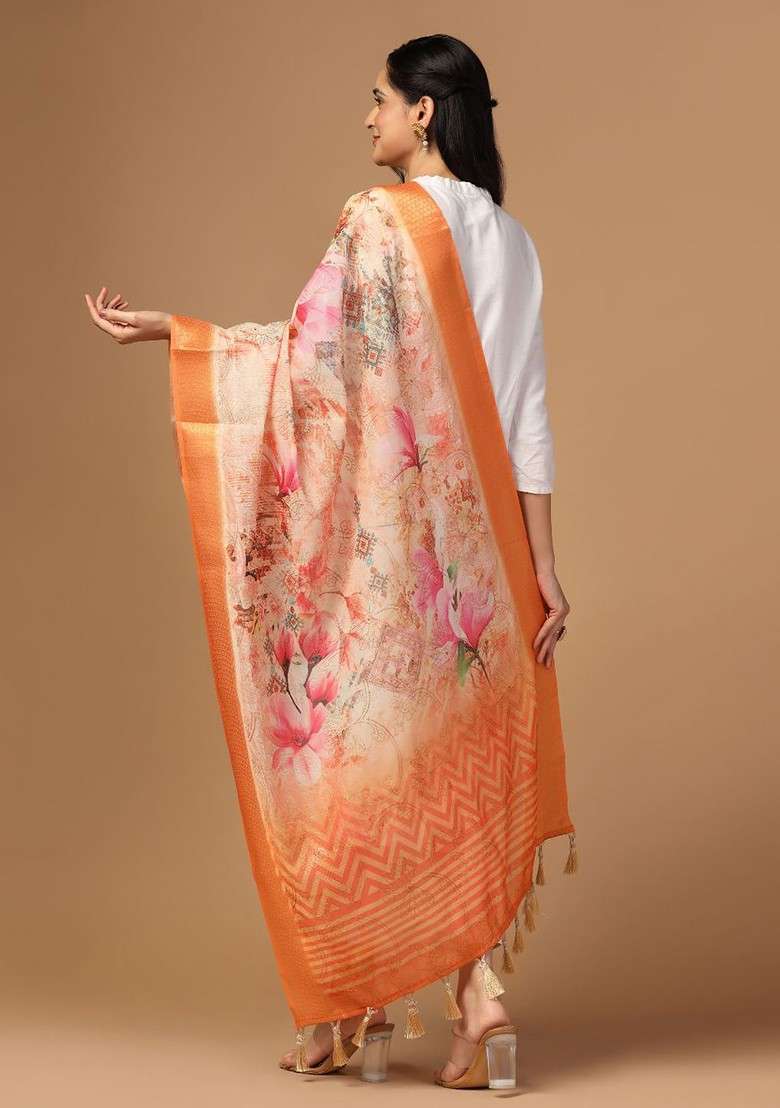 Ethnic Motifs Printed Dupatta - Indya