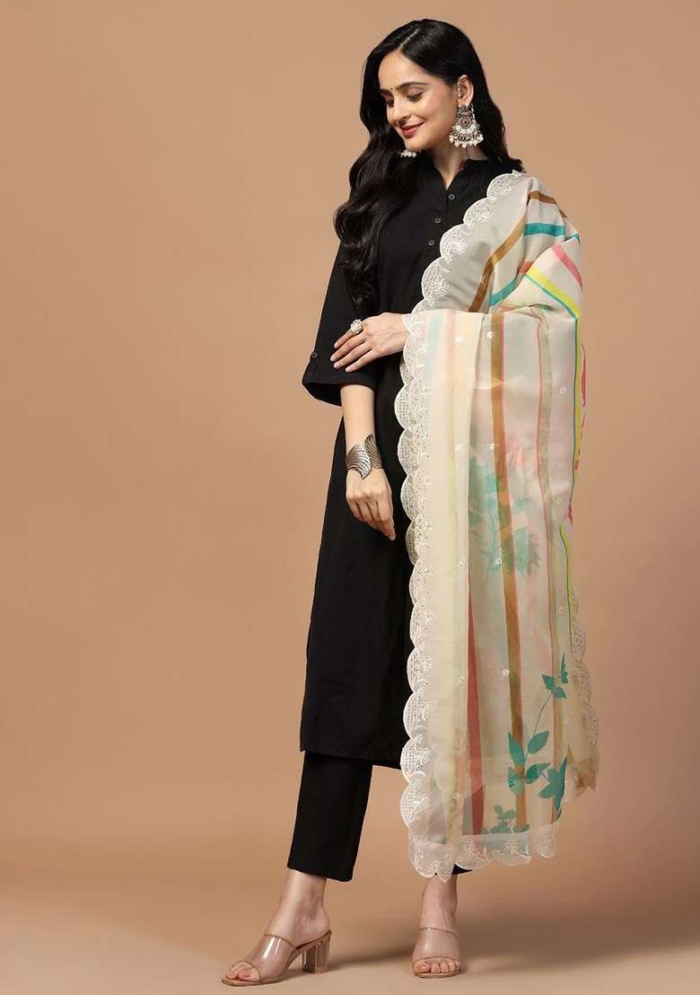Printed Organza Dupatta - Indya