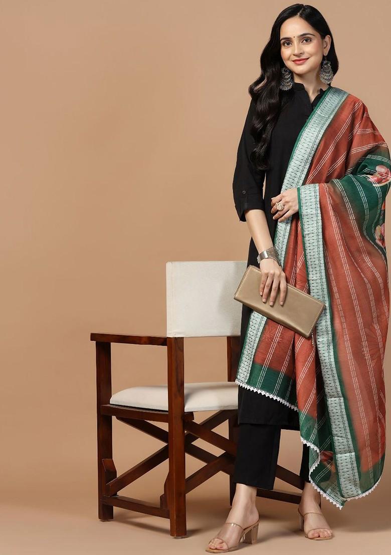 Ethnic Motifs Printed Chanderi Dupatta