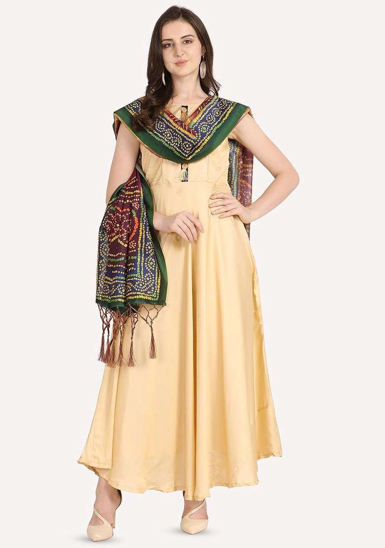 Ethnic Motifs Digital Printed Assam Silk Dupatta - Indya