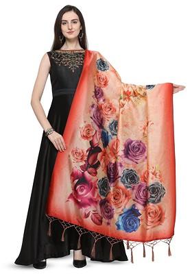 Ethnic Motifs Digital Printed Assam Silk Dupatta