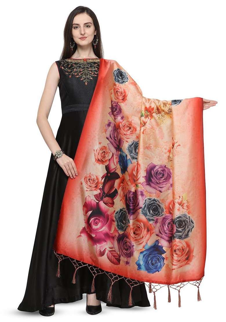 Ethnic Motifs Digital Printed Assam Silk Dupatta - Indya