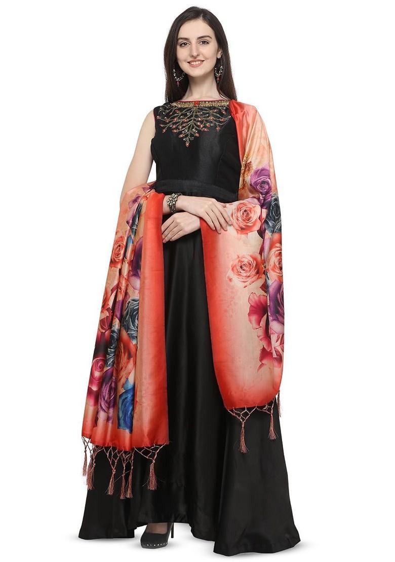 Ethnic Motifs Digital Printed Assam Silk Dupatta