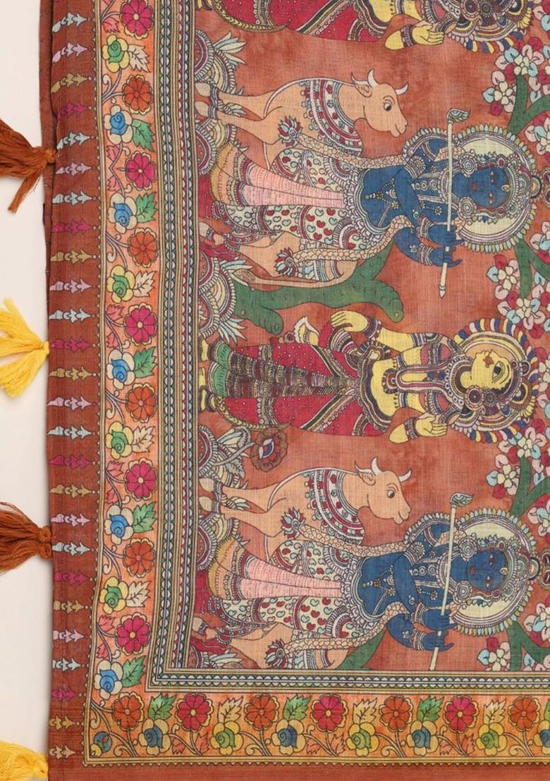 Ethnic Motifs Printed Zari Dupatta