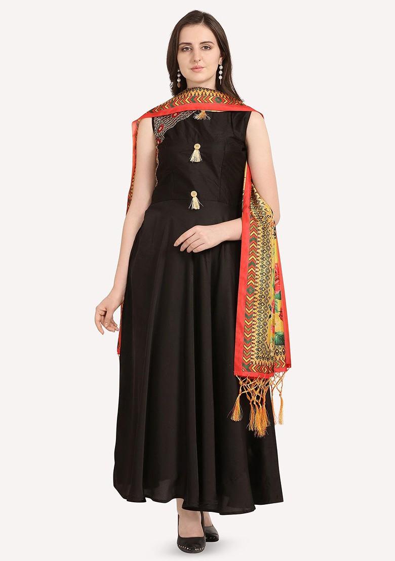 Floral Printed Assam Silk Dupatta