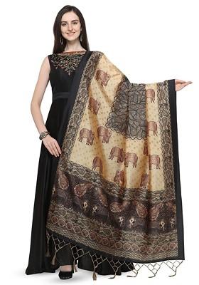 Ethnic Motifs Printed Assam Silk Dupatta