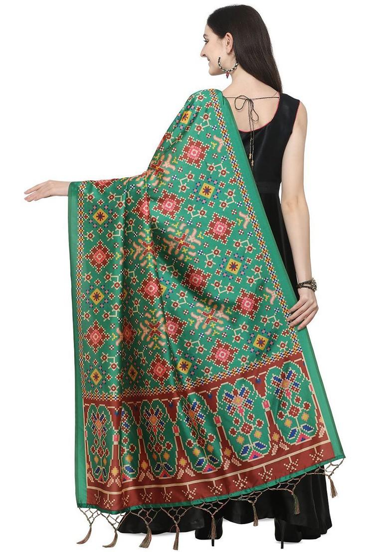 Ethnic Motifs Printed Assam Silk Dupatta