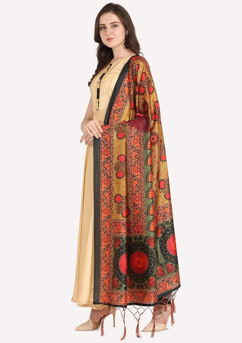 Ethnic Motifs Printed Assam Silk Dupatta