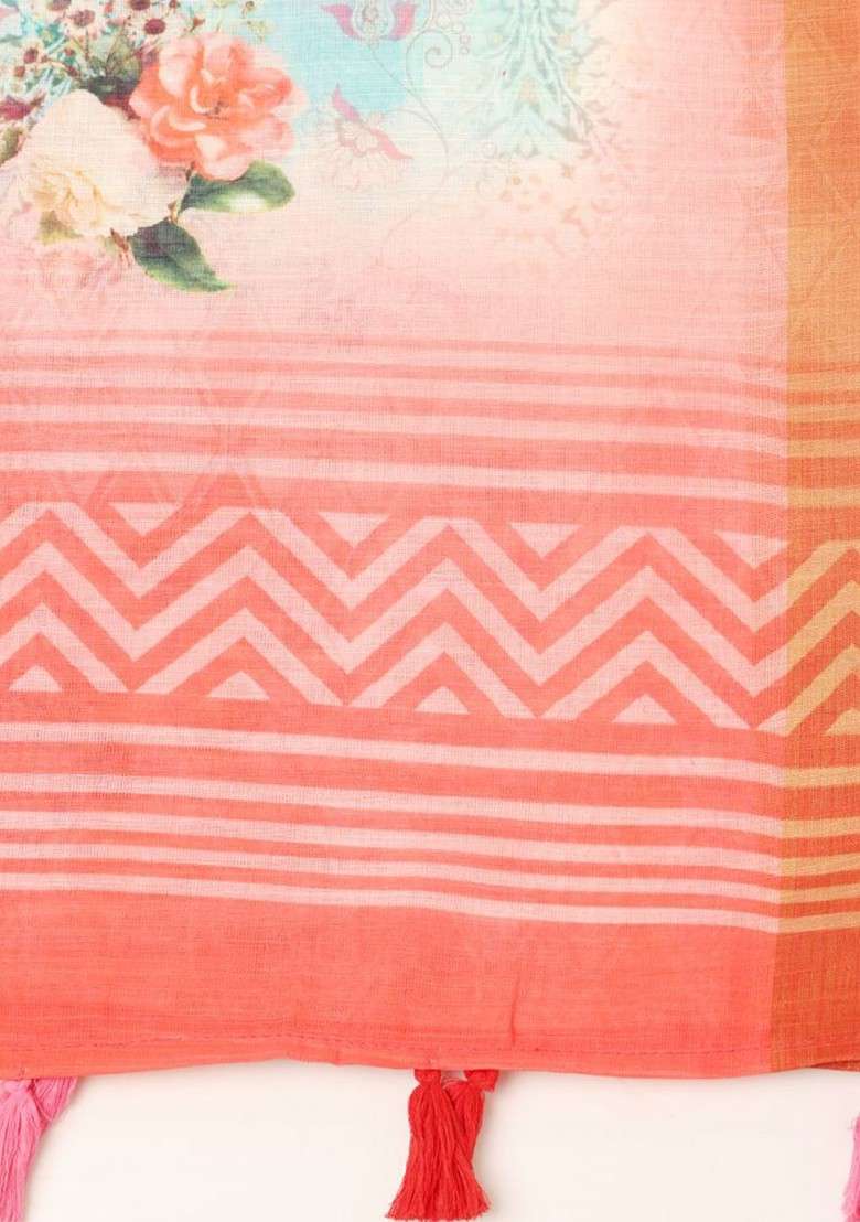 Floral Printed Dupatta - Indya