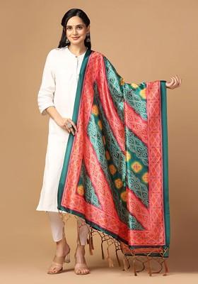 Ethnic Motifs Printed Assam Silk Dupatta