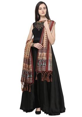 Ethnic Motifs Printed Assam Silk Dupatta