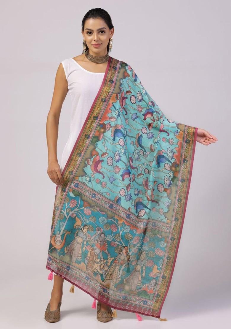 Ethnic Motifs Printed Tasselled Dupatta