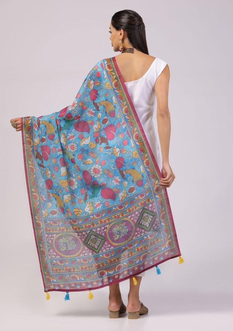 Ethnic Motifs Printed Tasselled Dupatta