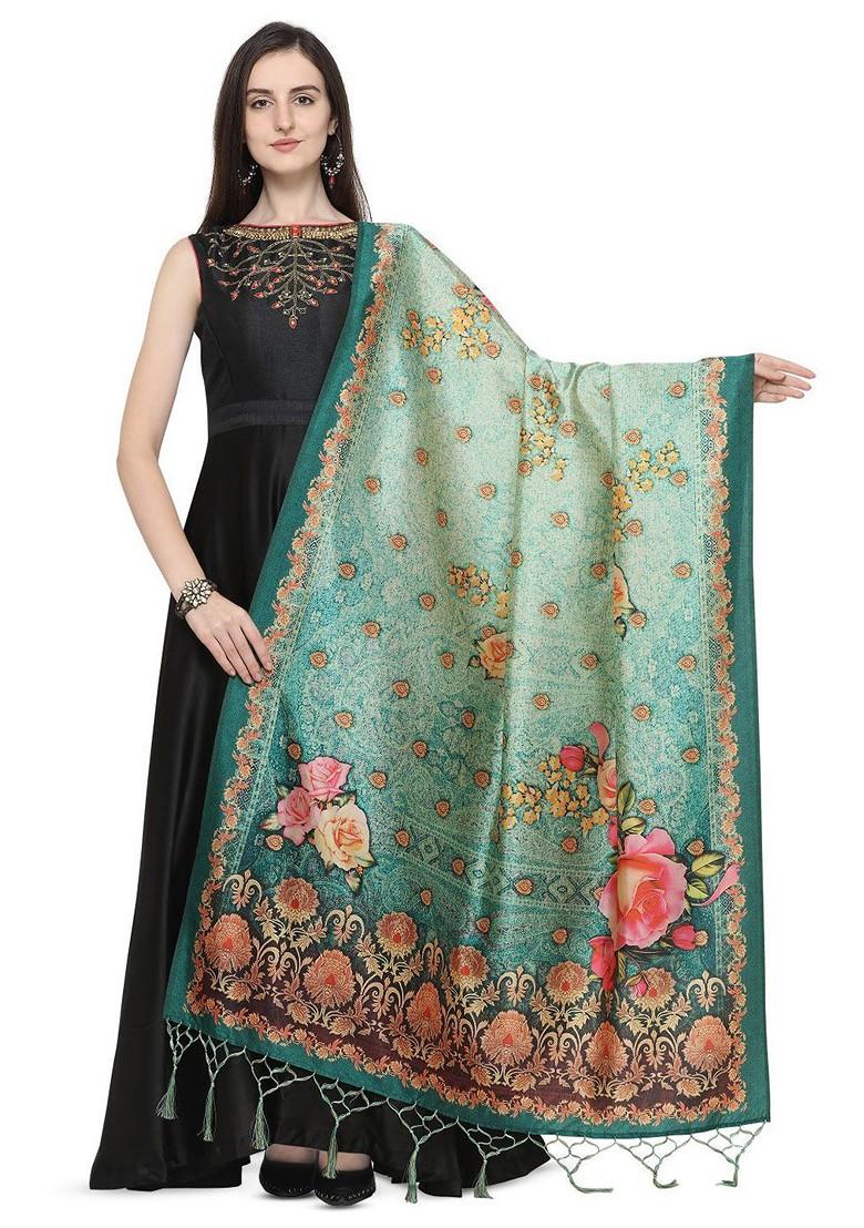 Ethnic Motifs Printed Assam Silk Dupatta