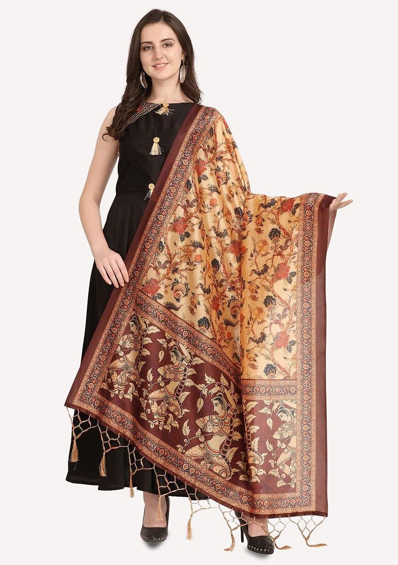 Ethnic Motifs Printed Assam Silk Dupatta