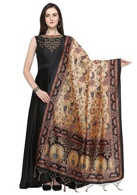 Ethnic Motifs Printed Silk Dupatta