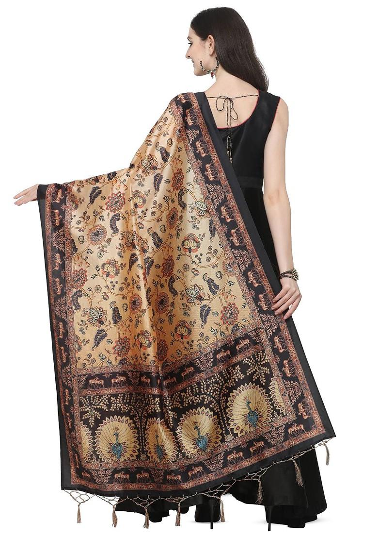 Ethnic Motifs Printed Silk Dupatta