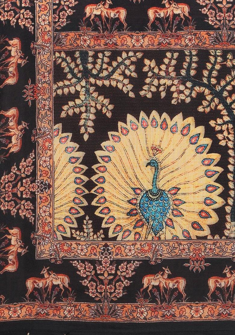Ethnic Motifs Printed Silk Dupatta