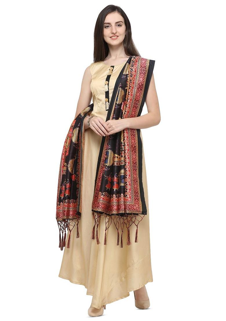 Ethnic Motifs Printed Silk Dupatta