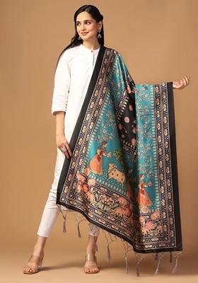 Ethnic Motifs Printed Tasselled Dupatta