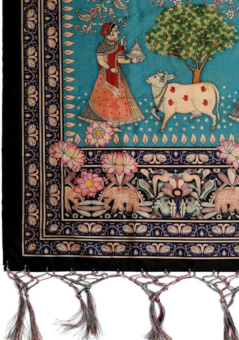 Ethnic Motifs Printed Tasselled Dupatta