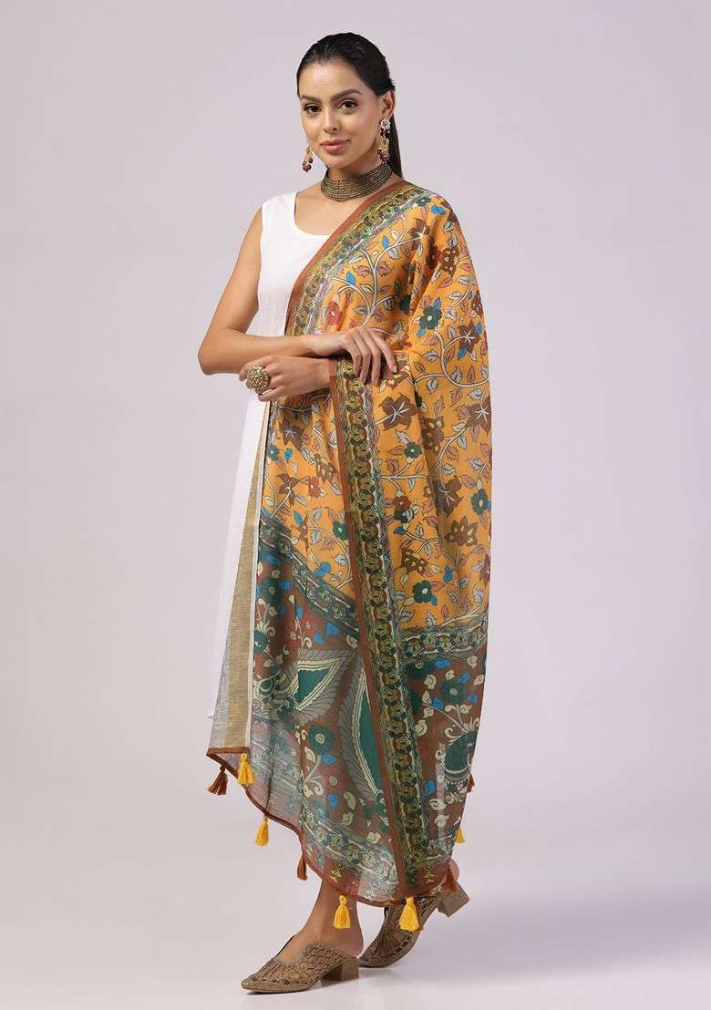 Ethnic Motifs Printed Dupatta - Indya