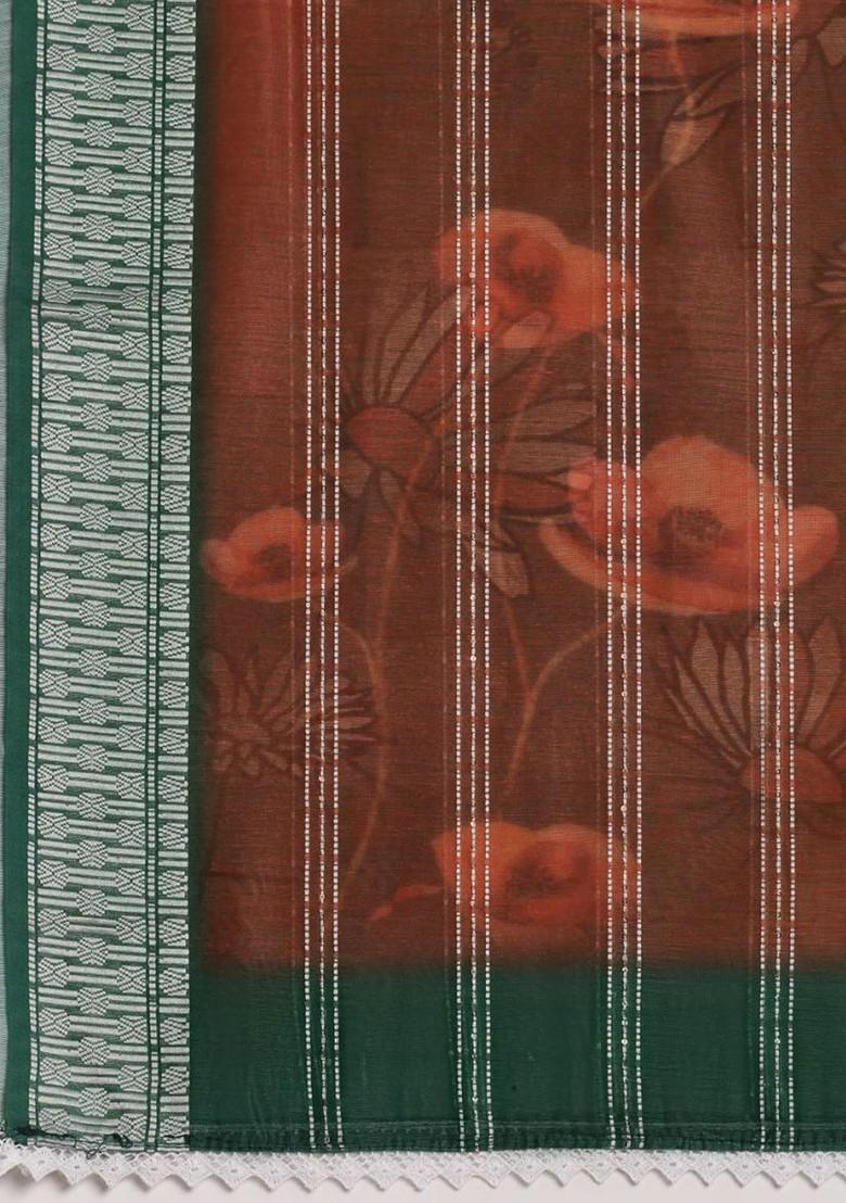 Sequinned Floral Printed Dupatta