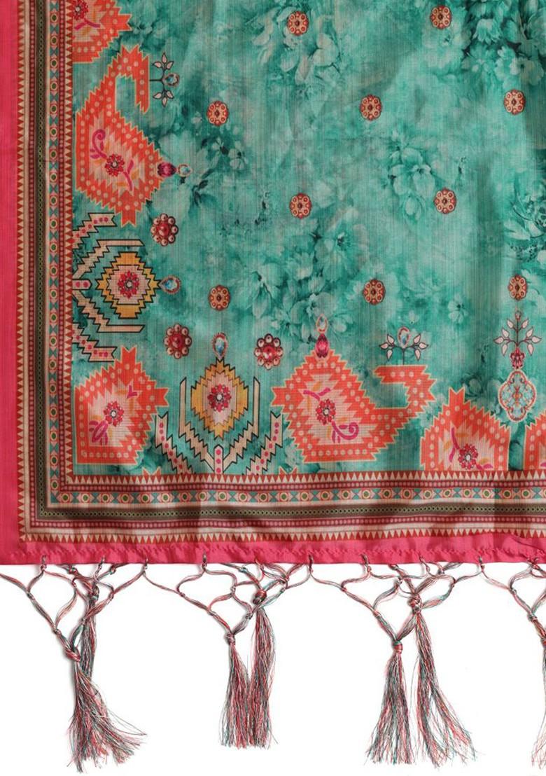 Ethnic Motifs Printed Silk Dupatta