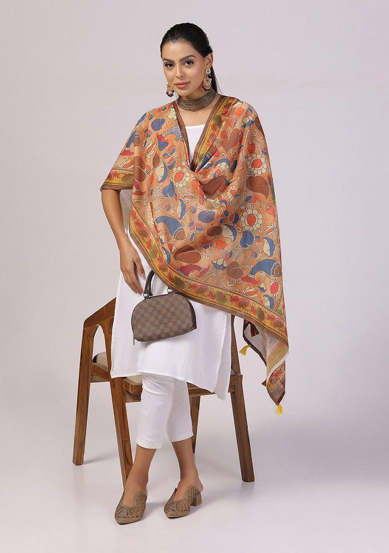 Printed Kalamkari Dupatta