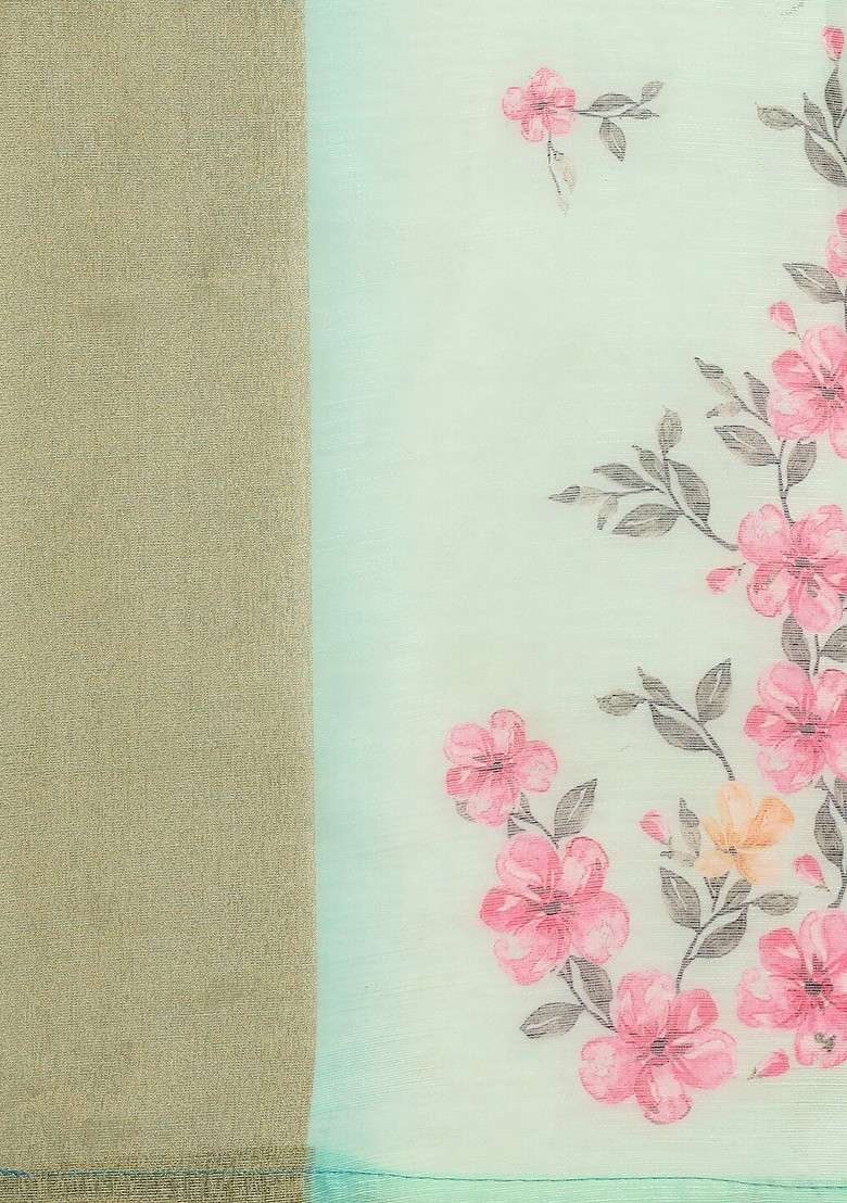 Printed Linen Dupatta - Indya