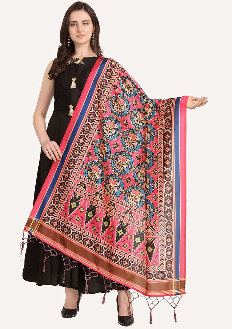Ethnic Motifs Printed Dupatta - Indya