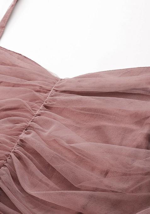 Pink Sequinned Blended Lehenga Choli