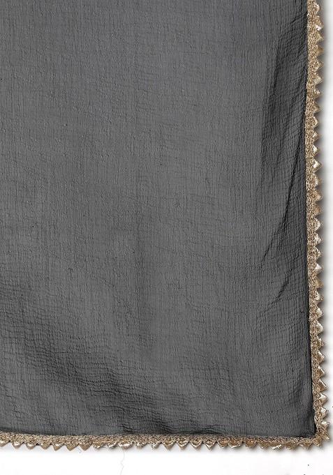 Black Printed Blended Lehenga Choli